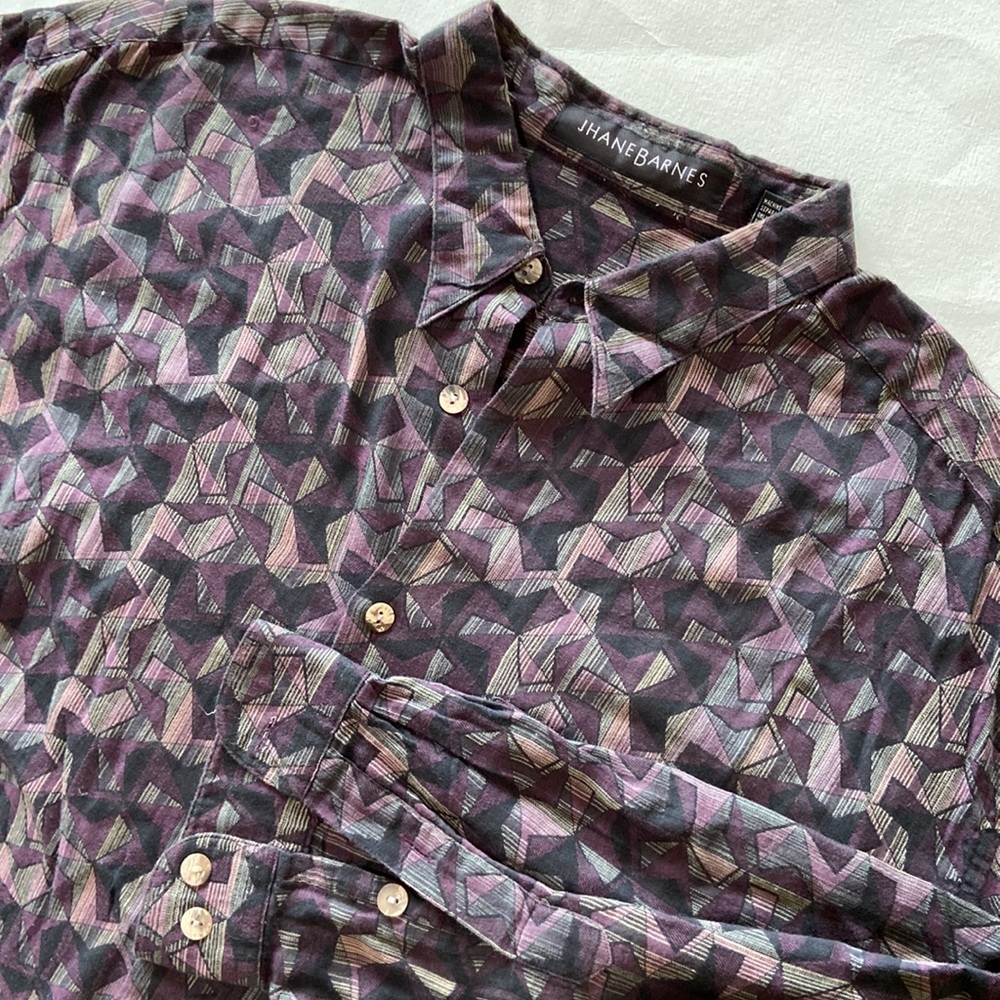 Jhane Barnes - Classic Men’s XL Long sleeve button down shirt, Always in Style!